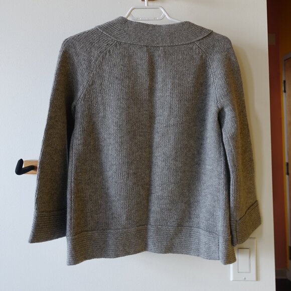 J.Crew grey open wool blend cardigan 97657 S Sm Small XS XSmall - Picture 12 of 15